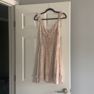 Floral print babydoll dress